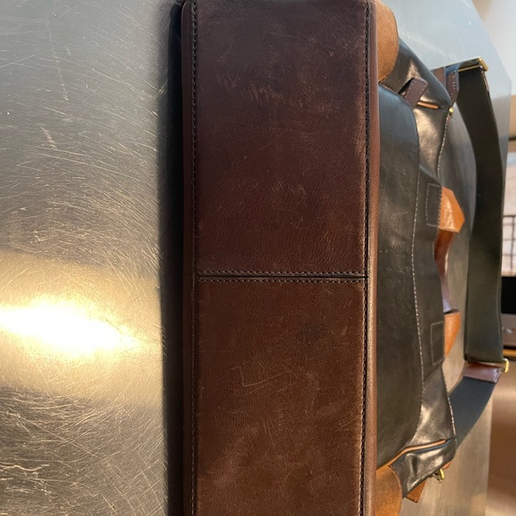 Coach Suede and Leather Messenger Bag - Picture 3 of 14